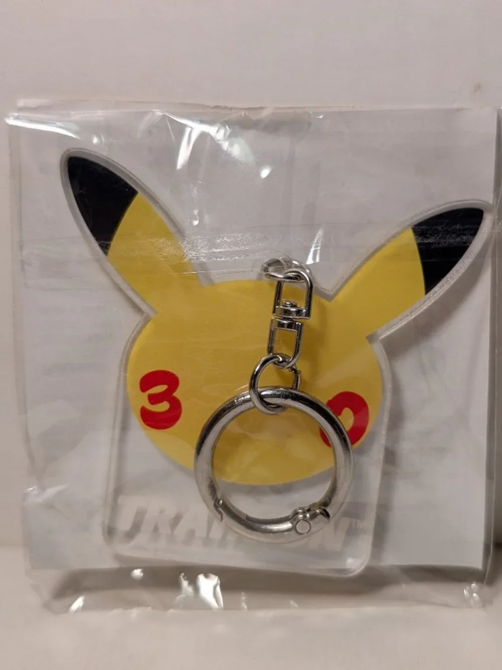 Pokemon 30th Anniversary Acrylic Keychain Official Nintendo Collectible Keyring
